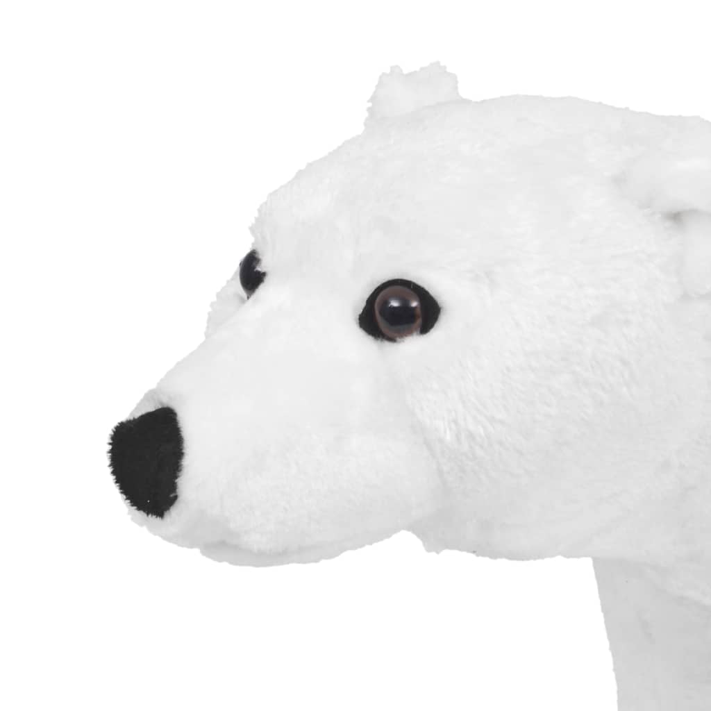 Peluche ours polaire debout en tissu xxl blanc - number 3.