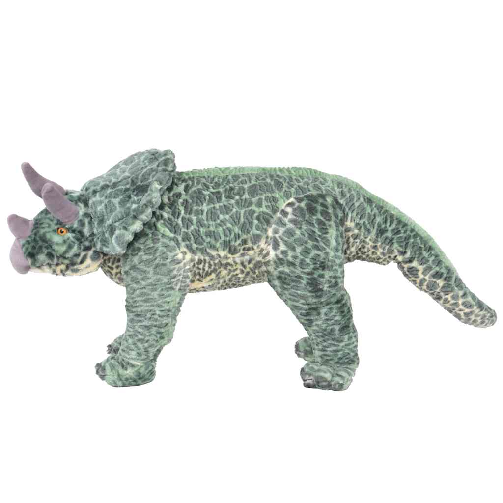 Peluche tricératops debout en tissu xxl vert - number 2.