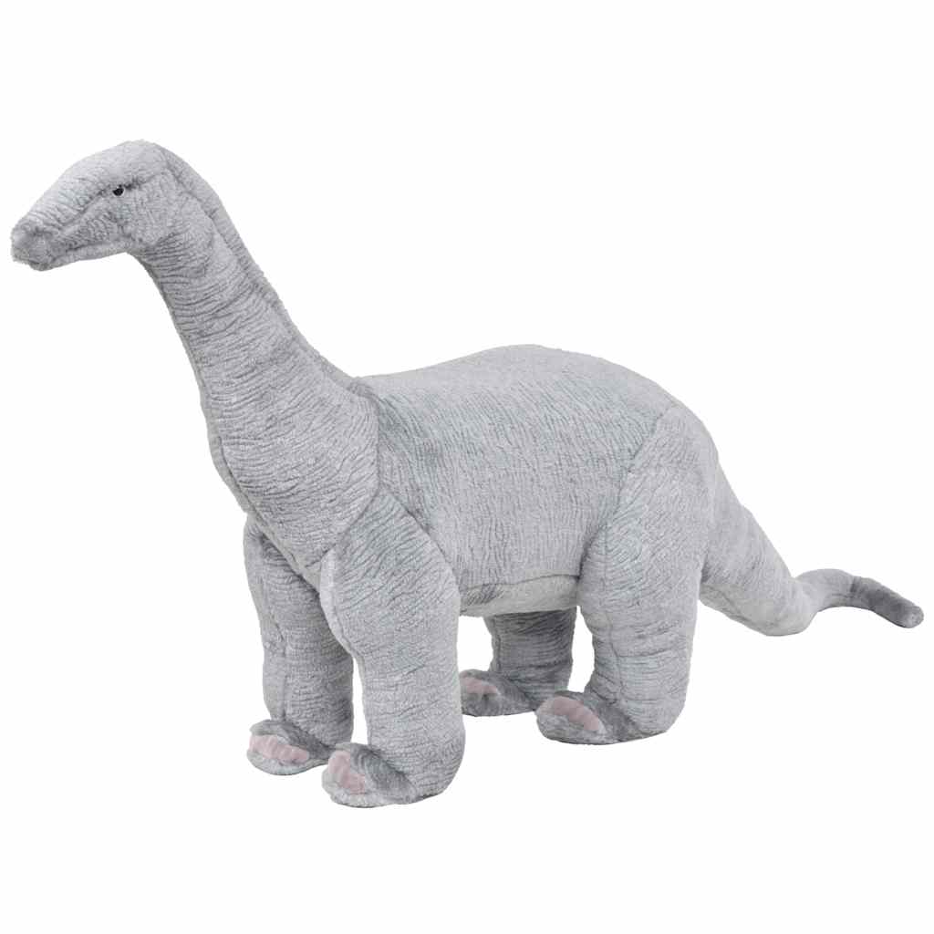 Peluche brachiosaure debout en tissu xxl gris - number 1.