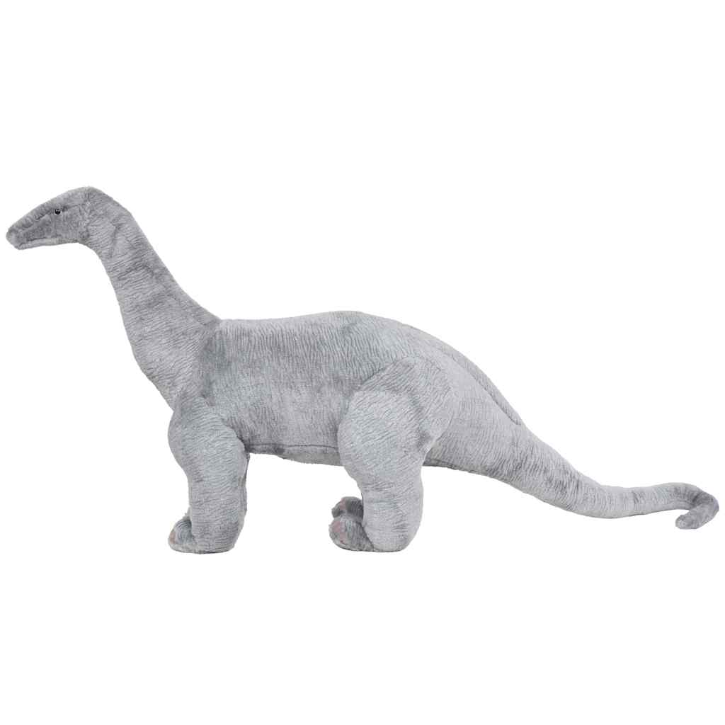 Peluche brachiosaure debout en tissu xxl gris - number 2.