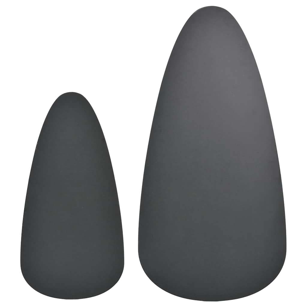 Sofabordssæt i dele massivt fyrretræ - sort, 2 - number 9.