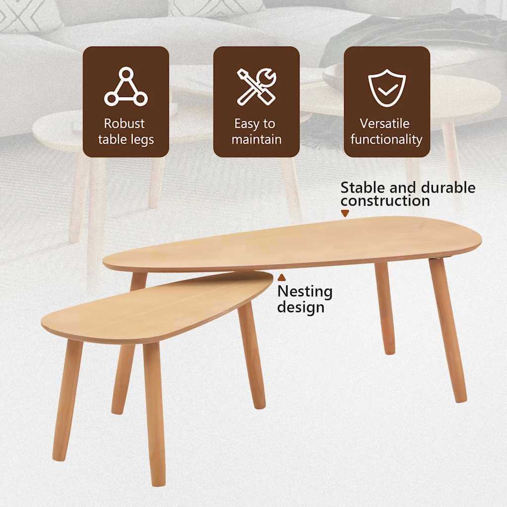 Konferenční stolek sestavený po částech masivní borovice - number 12.