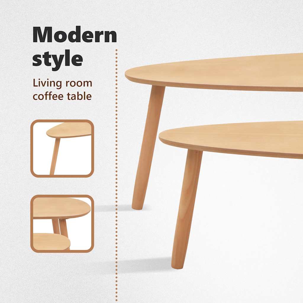 Konferenční stolek sestavený po částech masivní borovice - number 11.