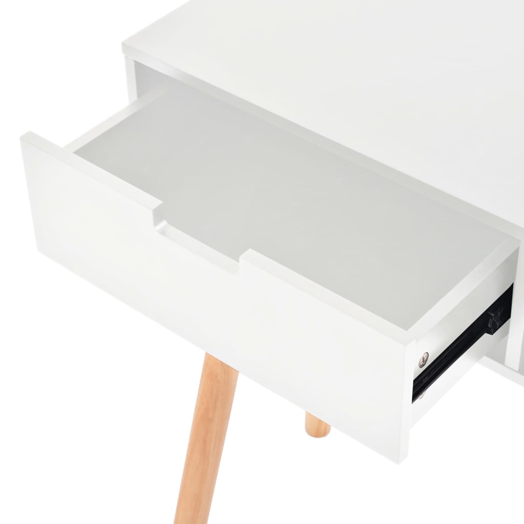 Table console pin massif 80 x 30 x 72 cm blanc - number 5.