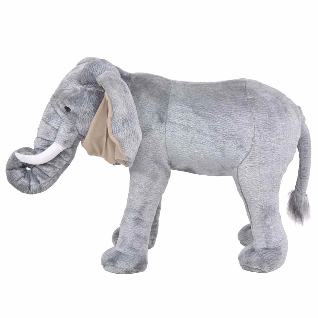 Peluche éléphant debout en tissu xxl gris - number 2.