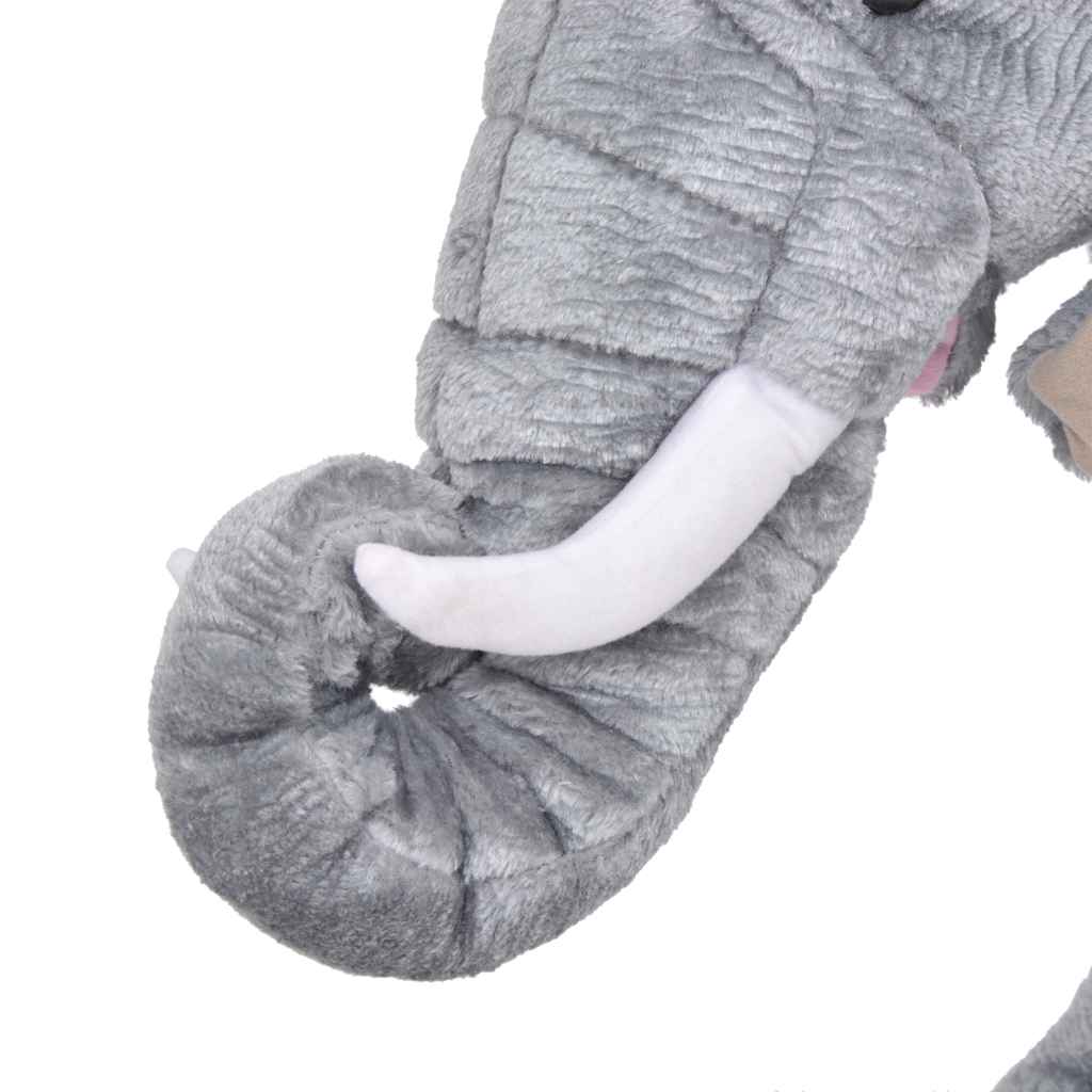 Peluche éléphant debout en tissu xxl gris - number 3.