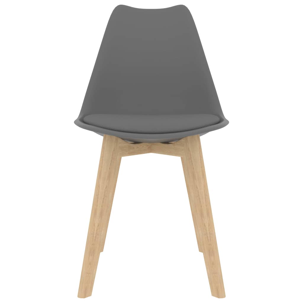 Krzesła do stołu jadalnego szt. plastik - szary, 2 szt. - number 3.