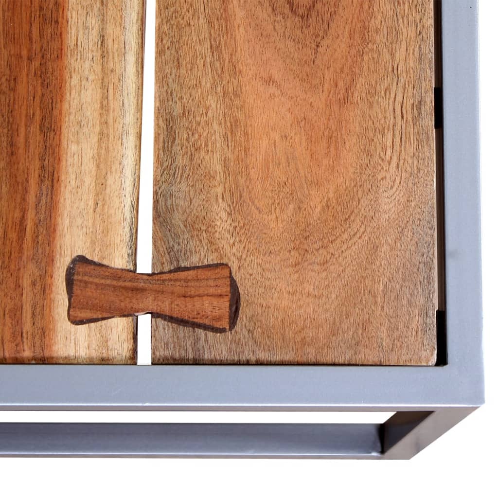 Dvodijelni stolić od punog bagremovog drveta - number 7.