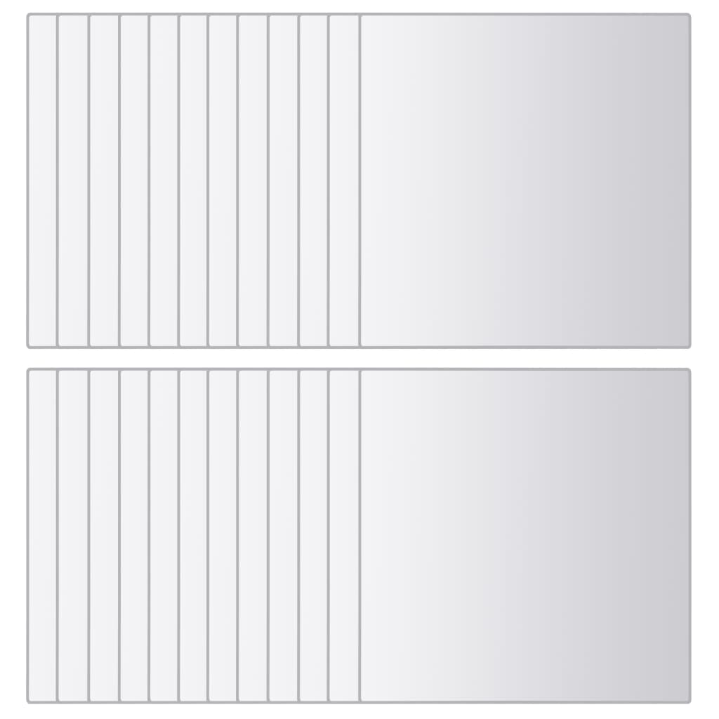 Firkantet spejlflise 24 stk. glas - number 4.