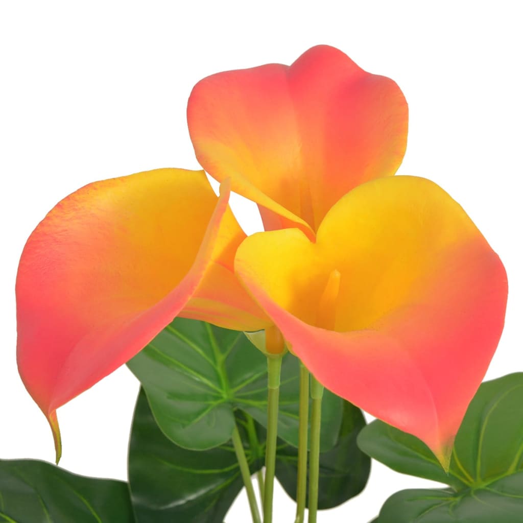 Calla artificiel avec pot 45 cm et jaune - rouge, 1, calla/45 cm - number 2.