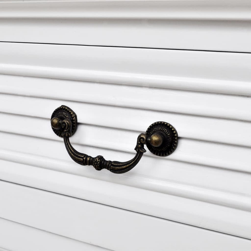 Dobbel sokkel skrivebord hvit 140x48x80 cm - number 5.