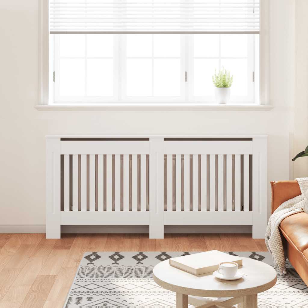 Cache radiateur mdf blanc 172 cm - number 3.