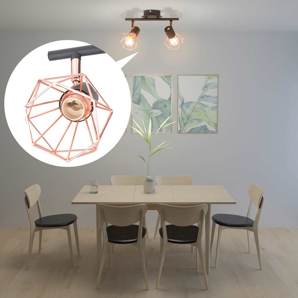 Loftlampe med 2 led-pærer 8 w - number 1.