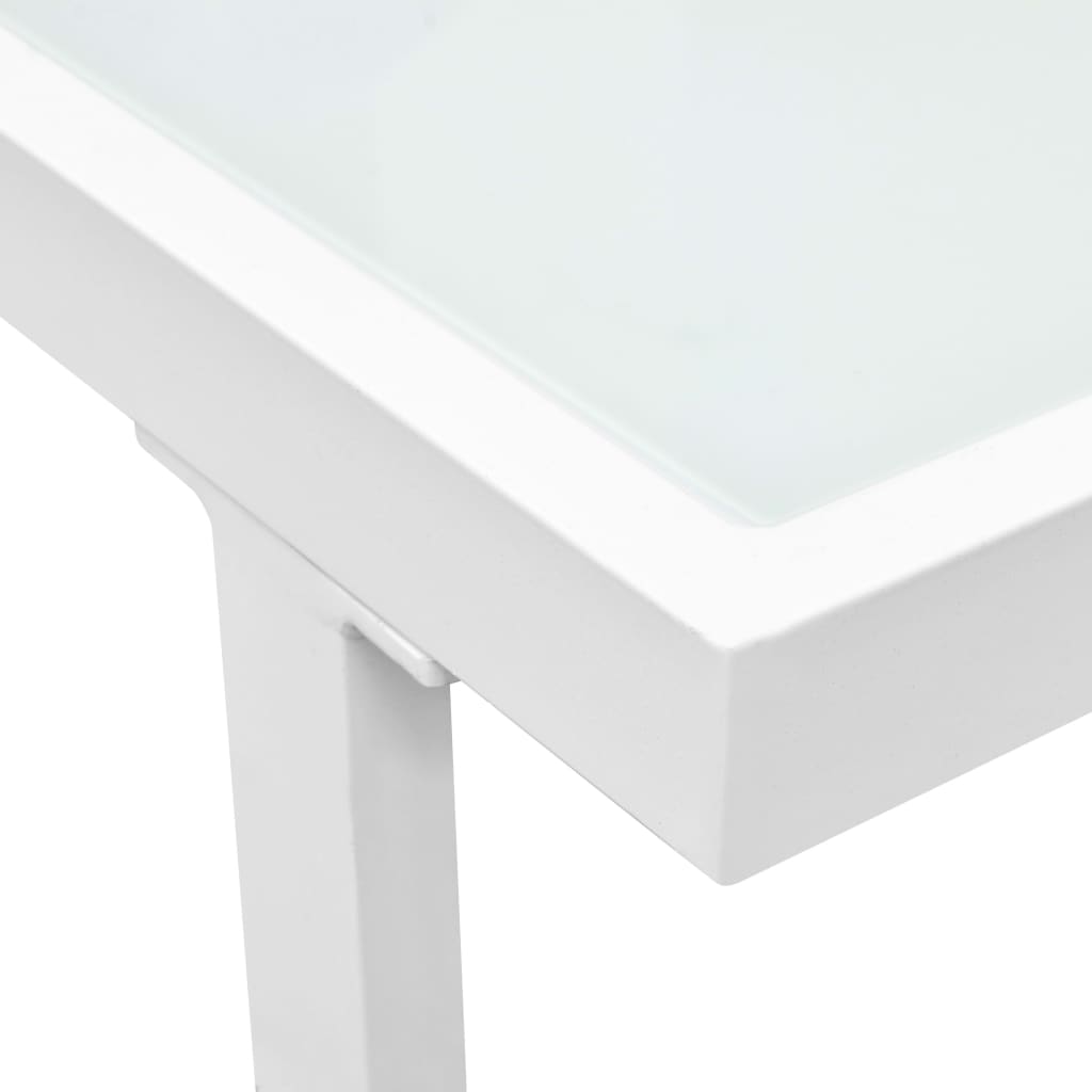 Haveloungesæt 4 dele med hynder aluminium sort - number 7.