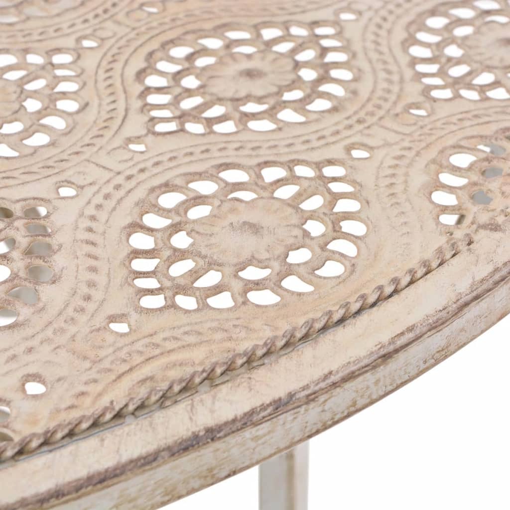 Bistrosæt 3 dele stål hvid - number 3.