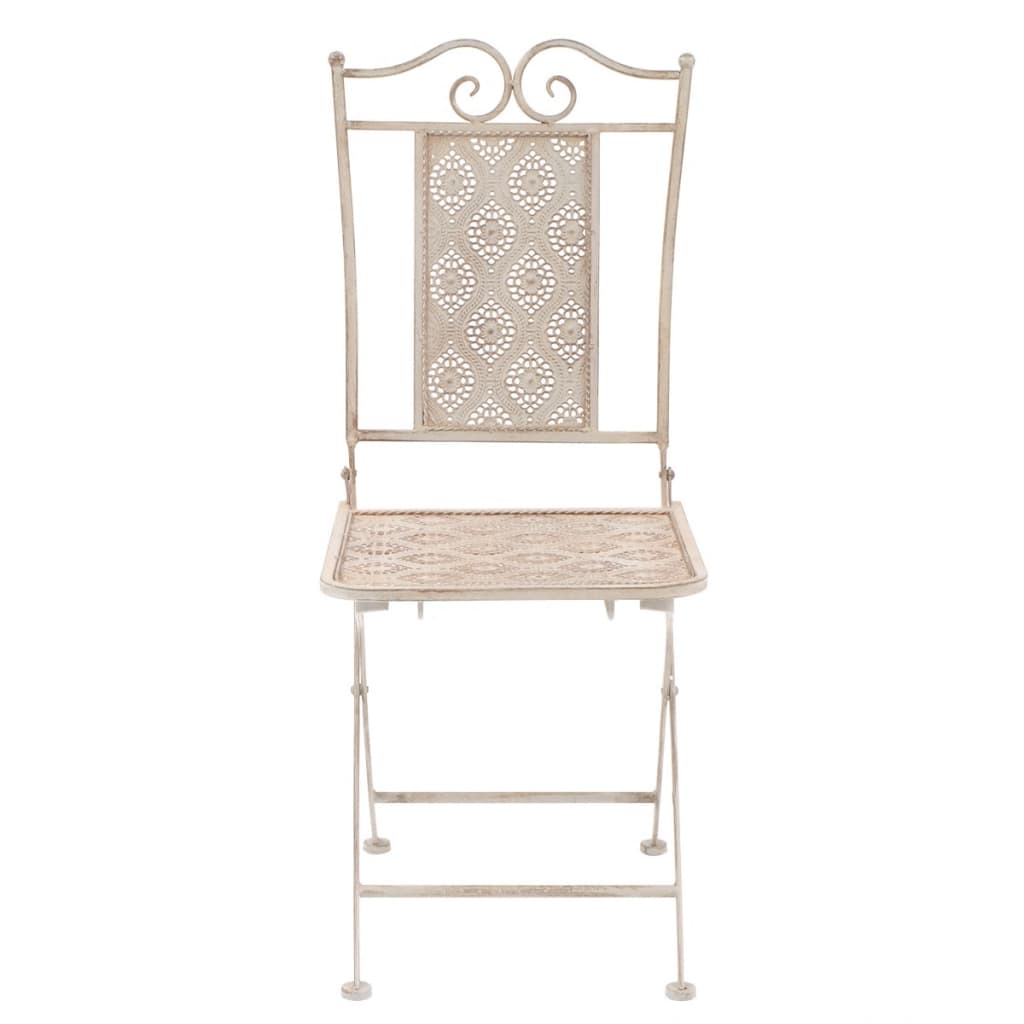 Bistrosæt 3 dele stål hvid - number 5.