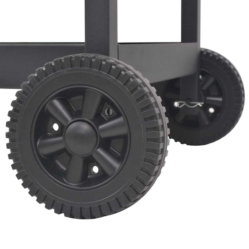 Bbq smoker kul med bundhylde sort - number 6.