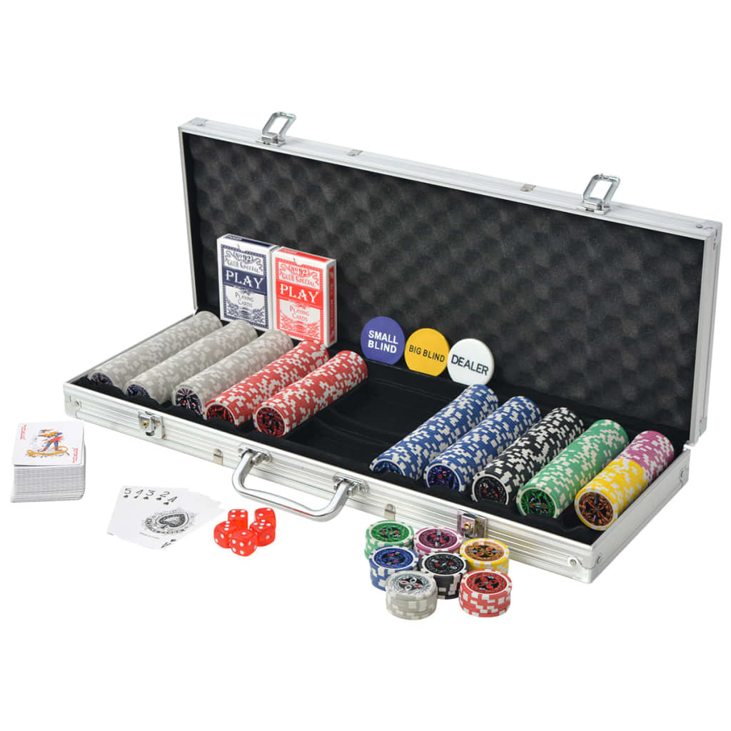 Coffret de poker avec 500 jetons laser en aluminium - number 2.