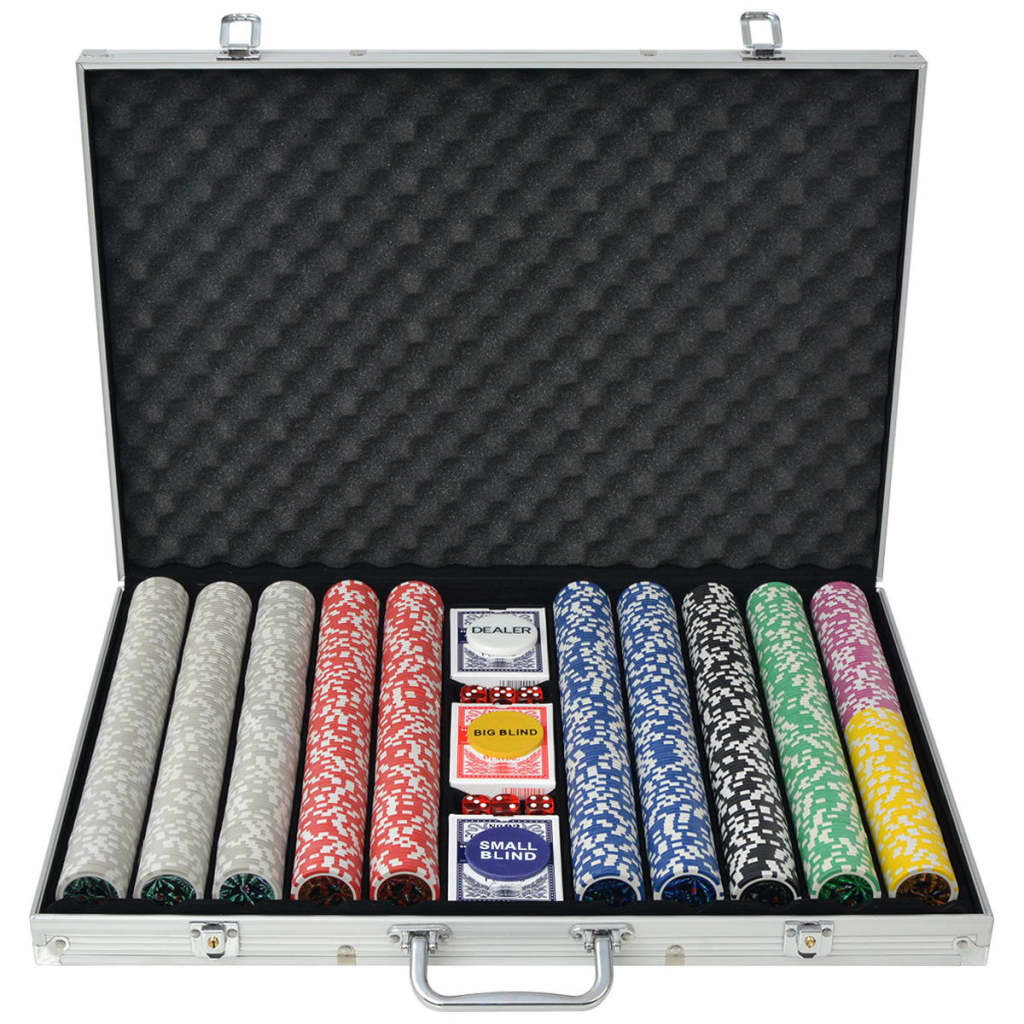 Coffret de poker avec 1 000 jetons laser en aluminium - number 1.