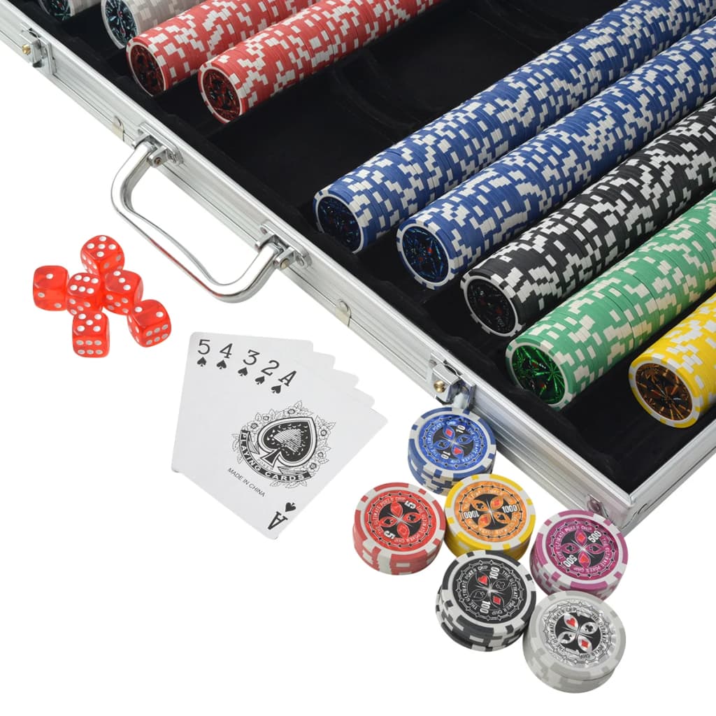 Coffret de poker avec 1 000 jetons laser en aluminium - number 3.