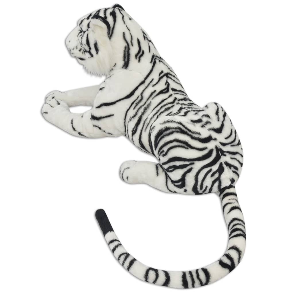 Peluche tigre xxl tissu peluche blanc - tigre blanc - number 3.