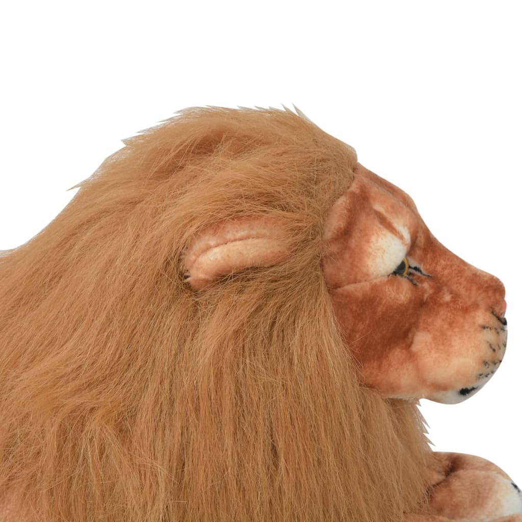 Peluche lion xxl tissu peluche marron - number 4.