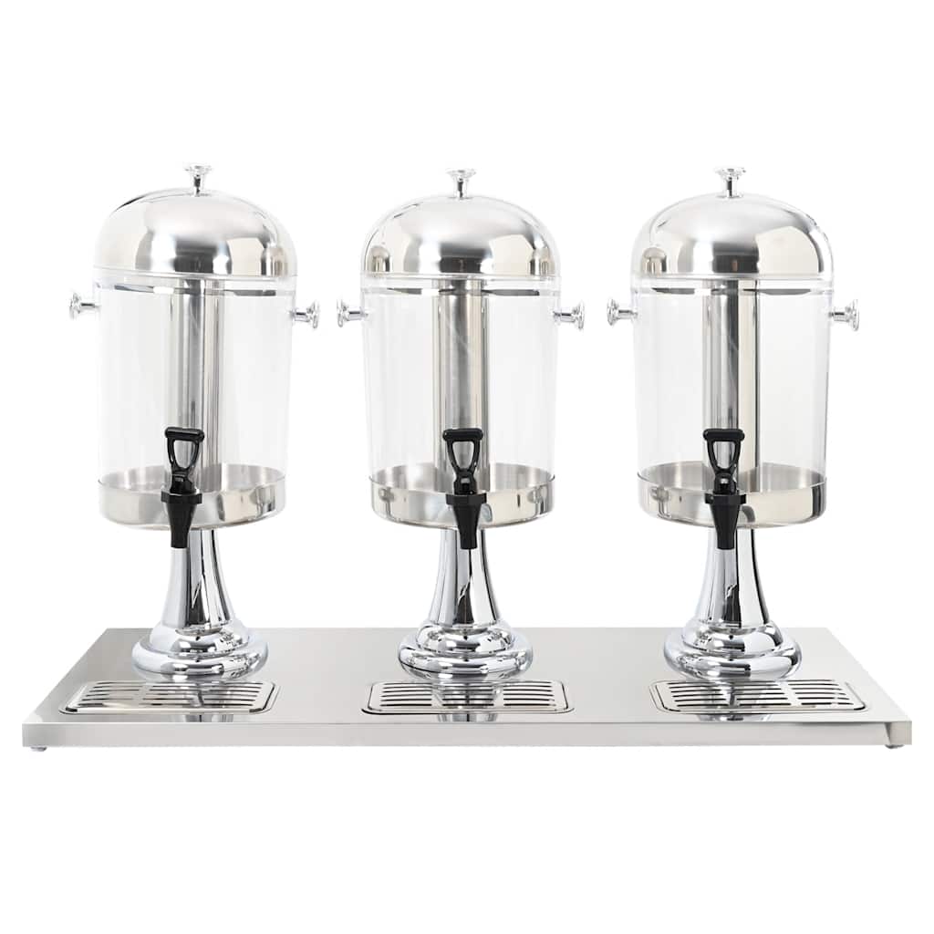 Tripeljuicedispenser rustfrit stål 3 x 8 l - number 2.