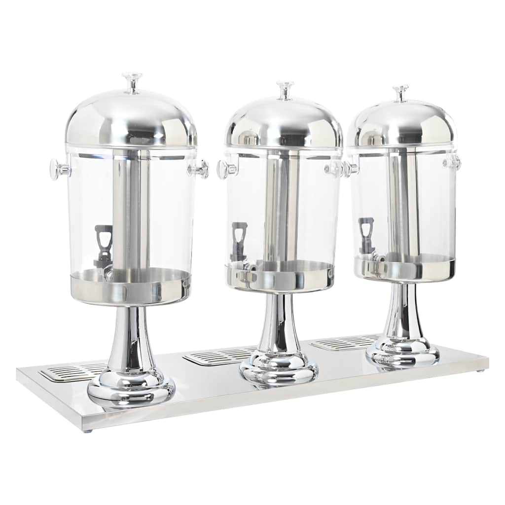 Tripeljuicedispenser rustfrit stål 3 x 8 l - number 4.