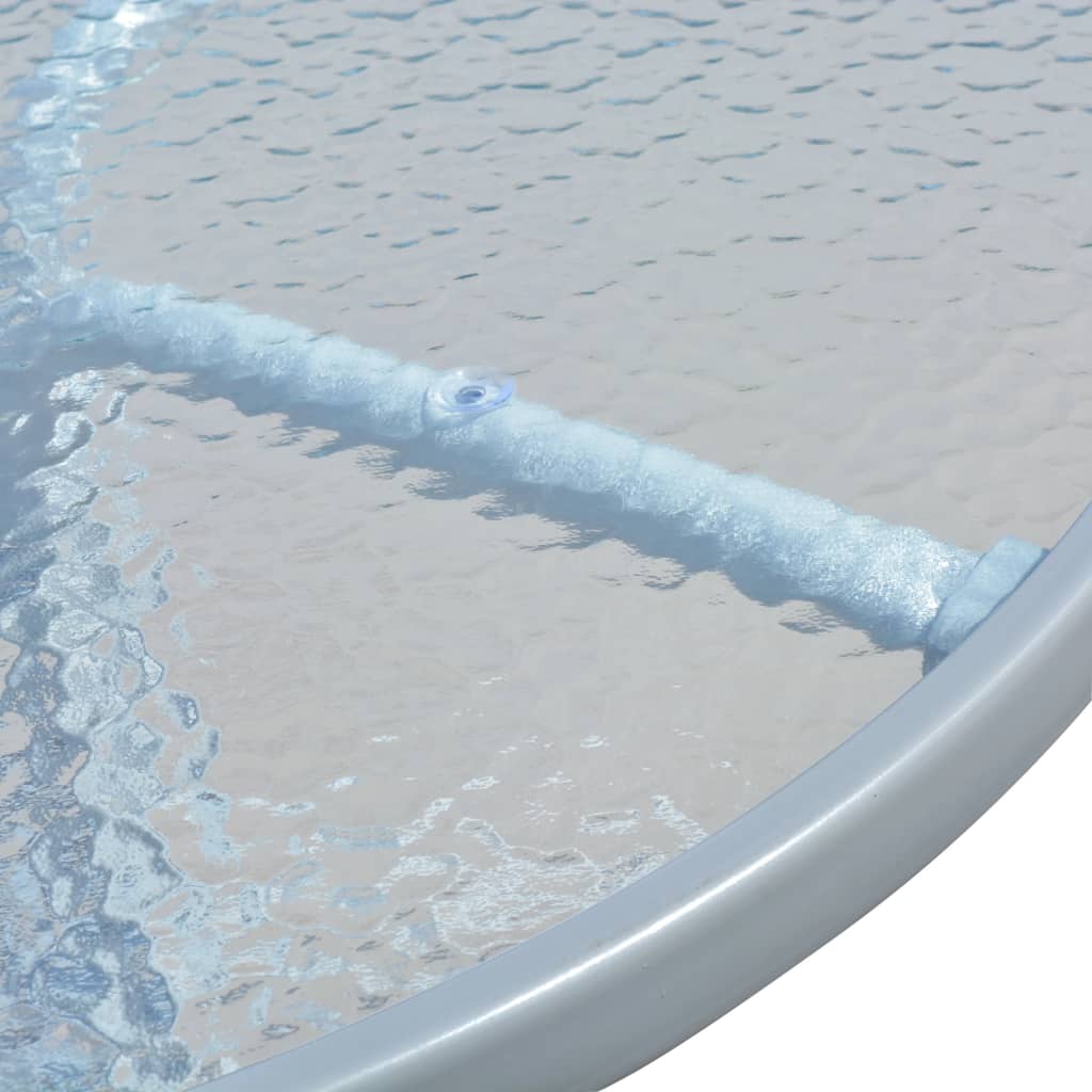 Vanjski stol za blagovanje 5 dijelova čelik crni - number 4.