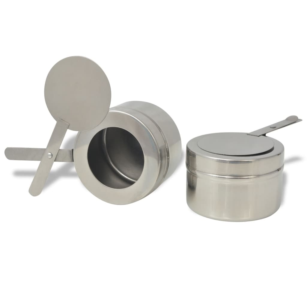Fyrfadesæt i 3 dele rustfrit stål - number 11.