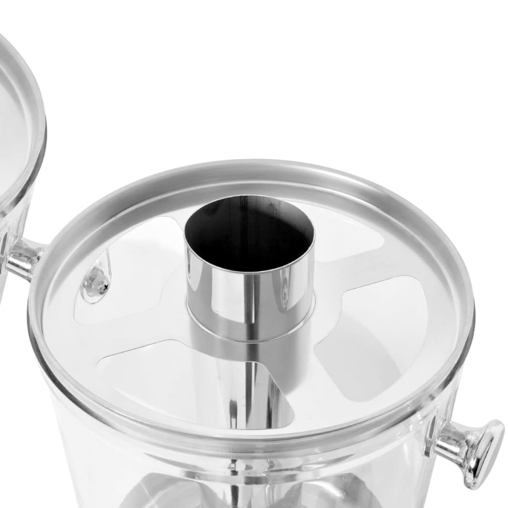 Dobbeltjuicedispenser rustfrit stål 2 x 8 l - number 5.