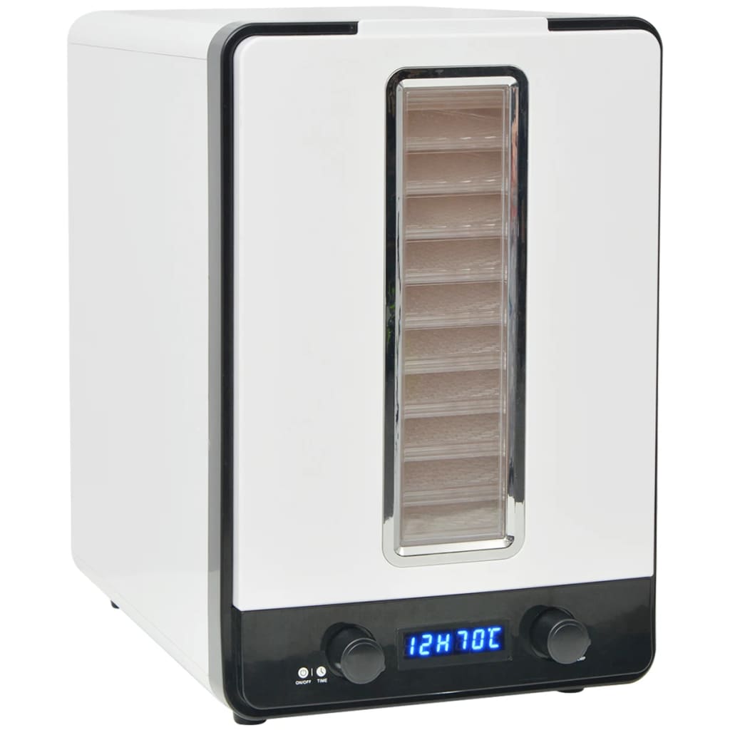 Fødevaredehydrator med 10 bakker 550 w hvid - number 2.