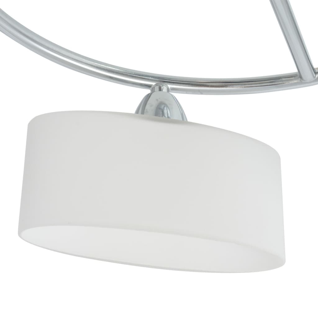 Ceiling lamp with elliptical glass shade 5 e14 bulbs 200 w - number 4.