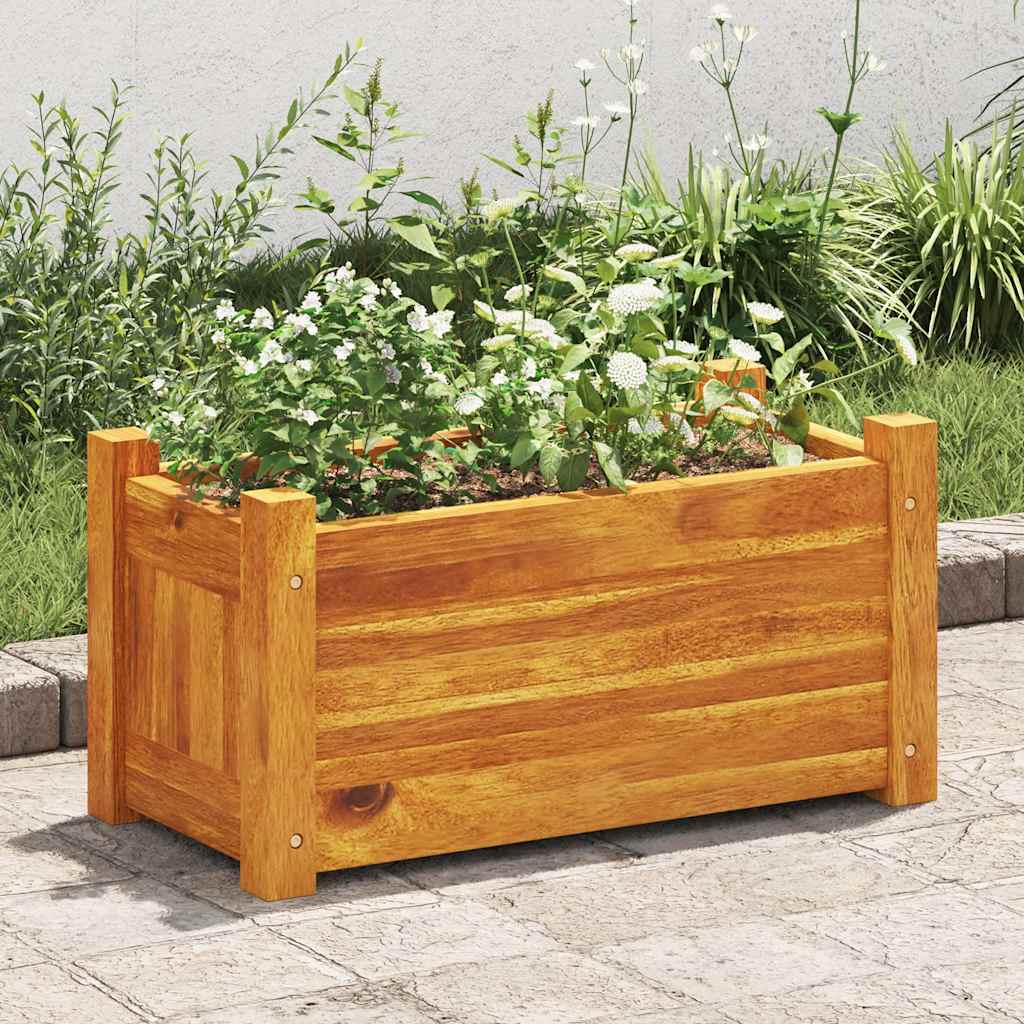 Raised bed acacia wood - brown, 50 x 25 x 25 cm, 1 - number 3.