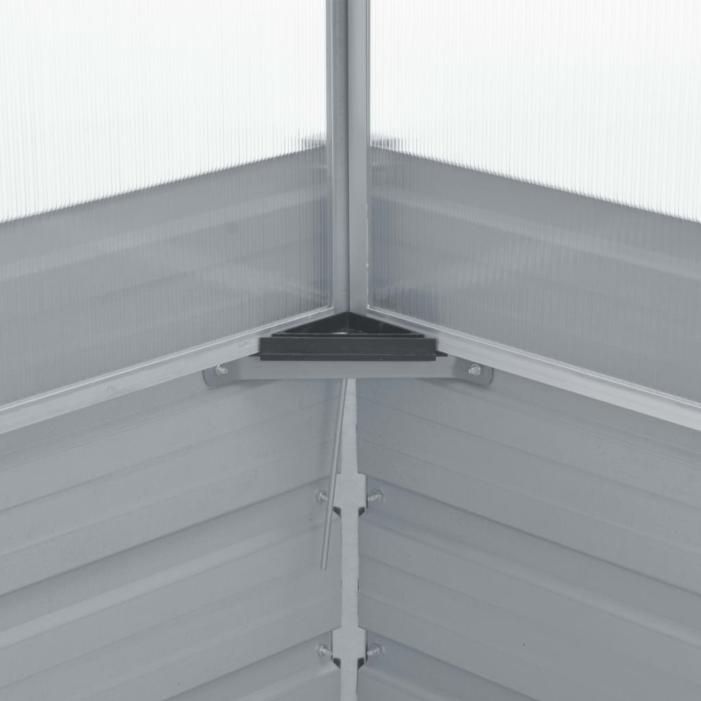 Plastenik 100x100x85 cm pocinčani čelik sivi - number 6.