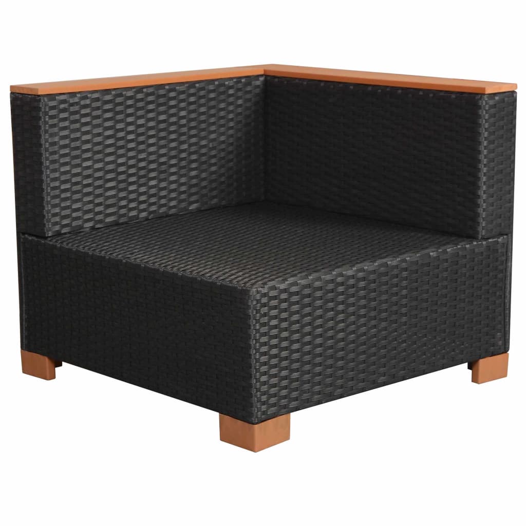 Hagesofa polyrattan sort - number 7.