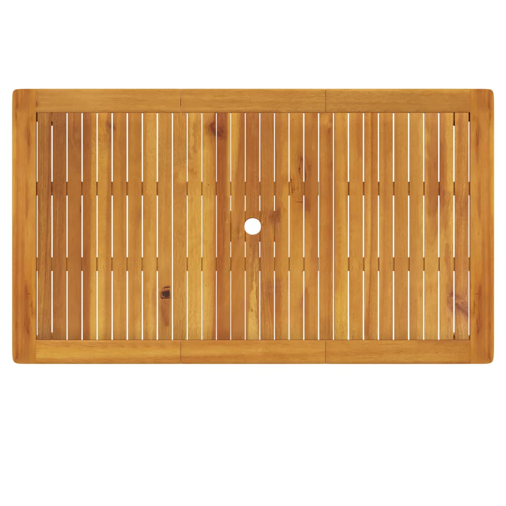 Havebord 140x80x74 cm massivt akacietræ - number 4.