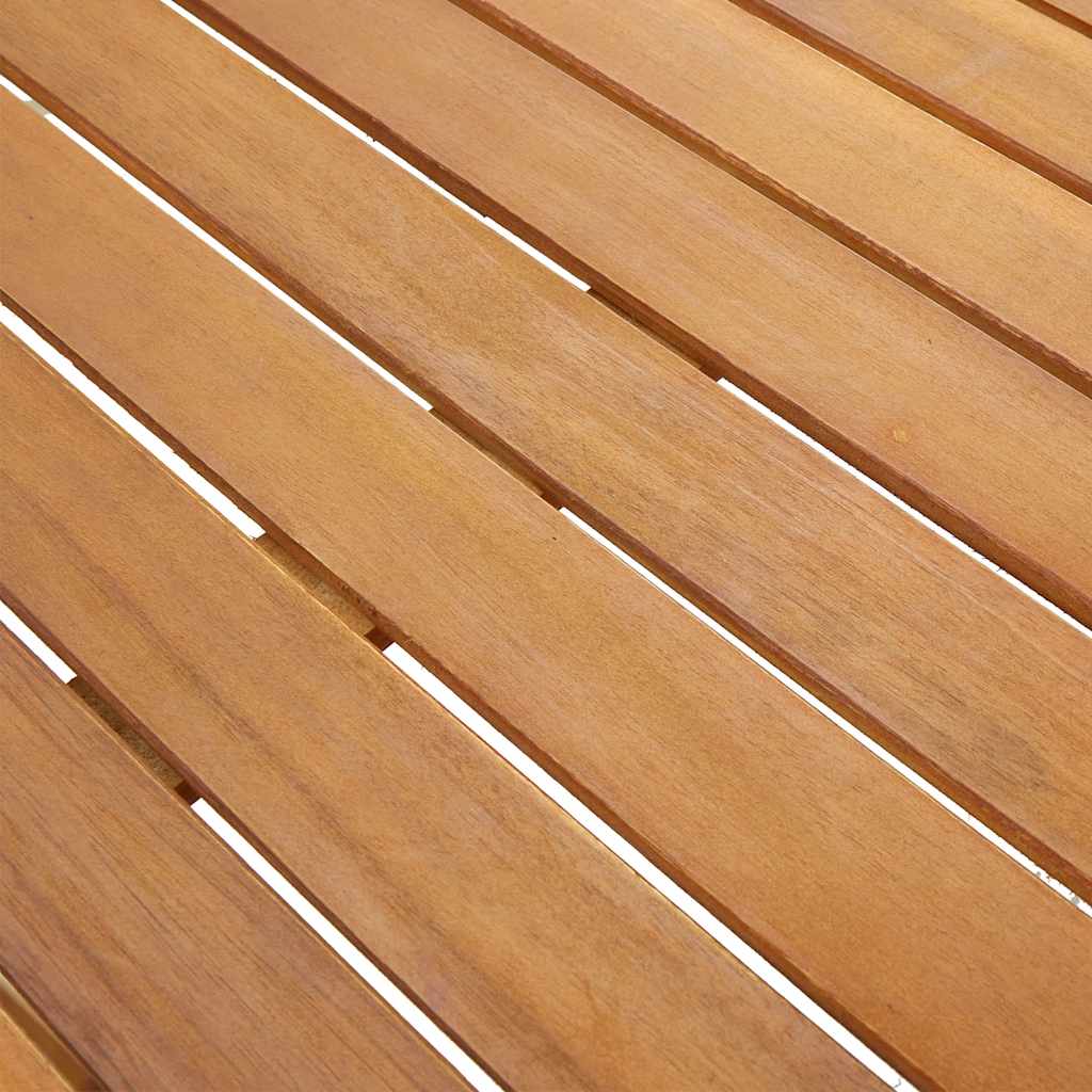 Havebord 140x80x74 cm massivt akacietræ - number 7.