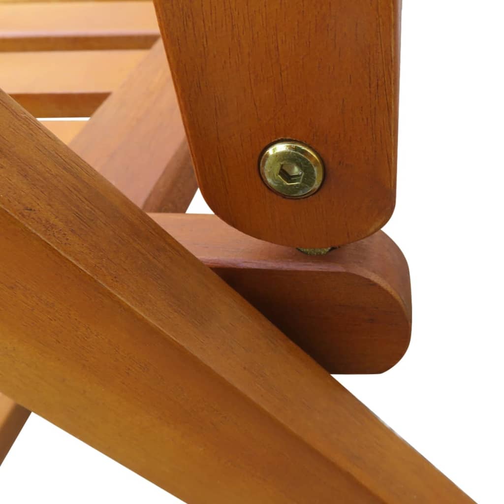 Utendørs spisebordsett 7 deler massivt akasietre - number 9.