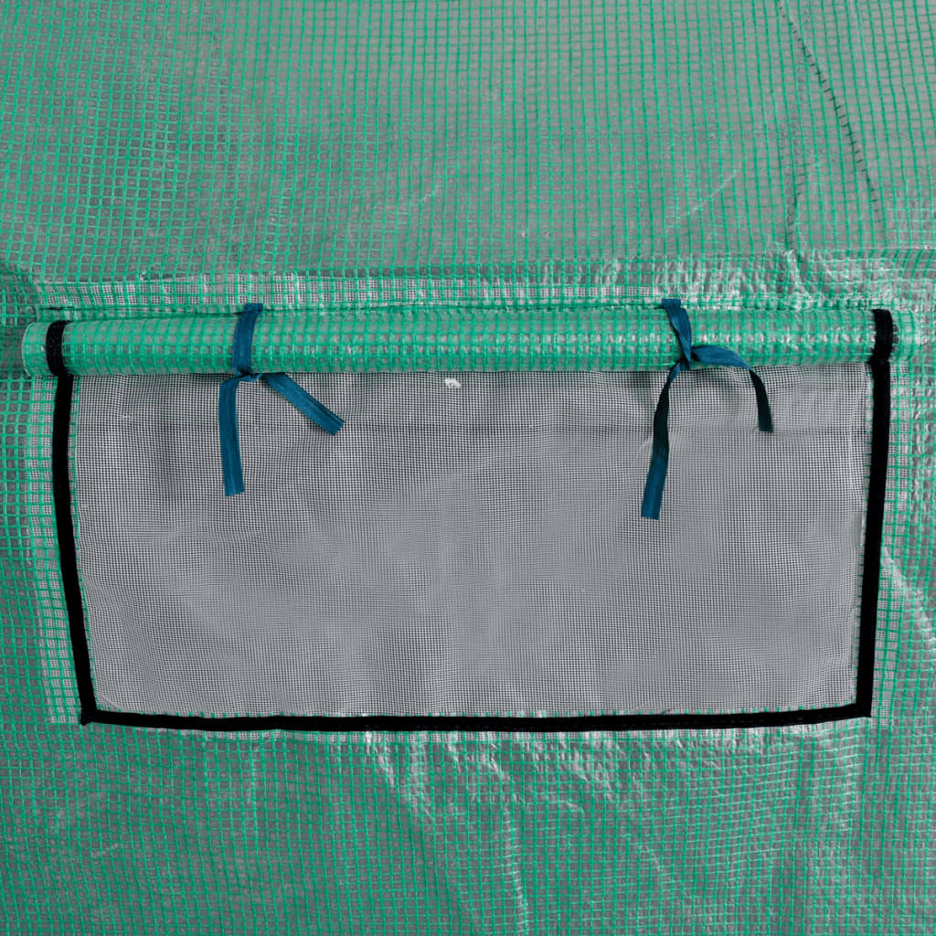 Transportable polytunnel greenhouse steel frame walk-in 18 m² - number 4.