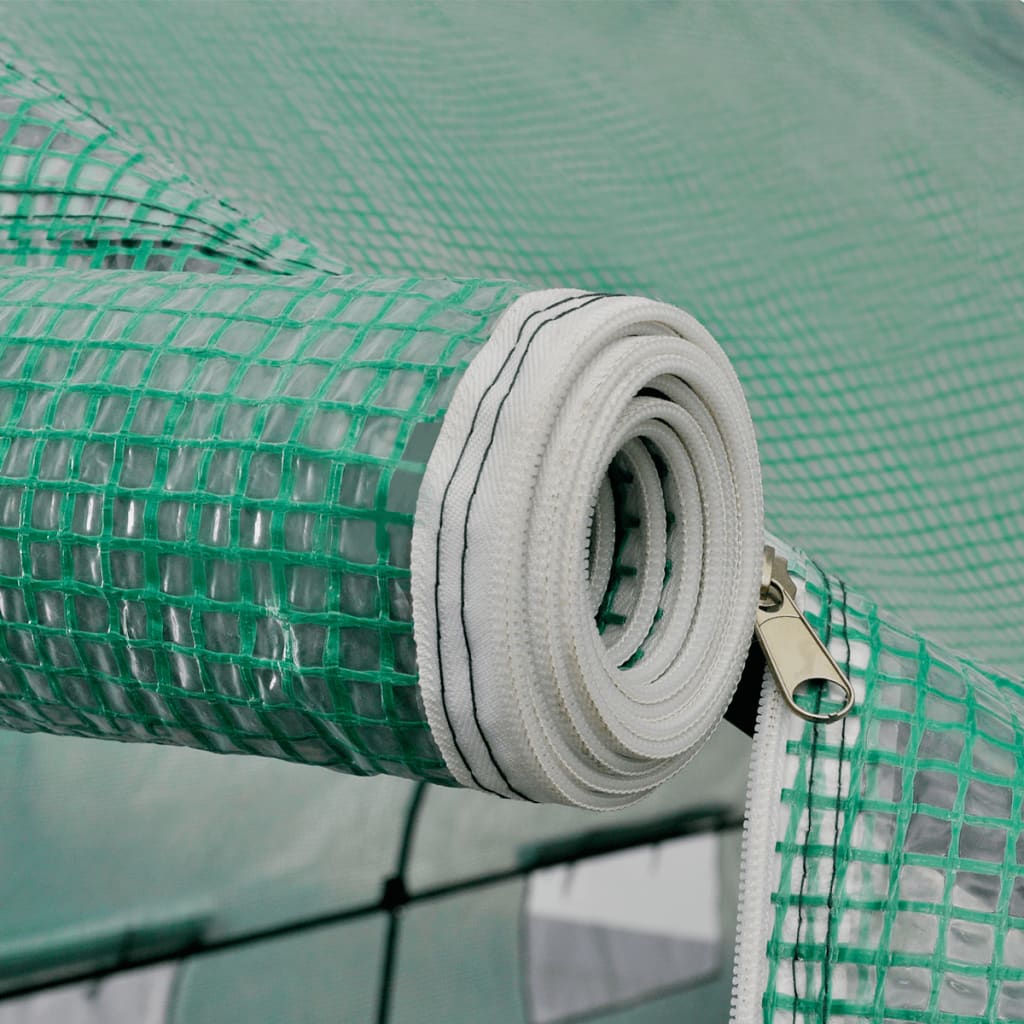 Transportable polytunnel greenhouse steel frame walk-in 18 m² - number 5.