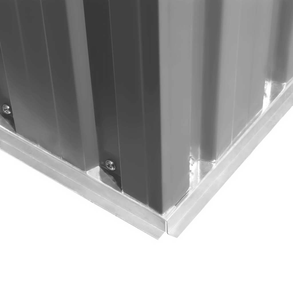 Spremište za vrt 204x132x186 cm metal - siva, 1 - number 8.