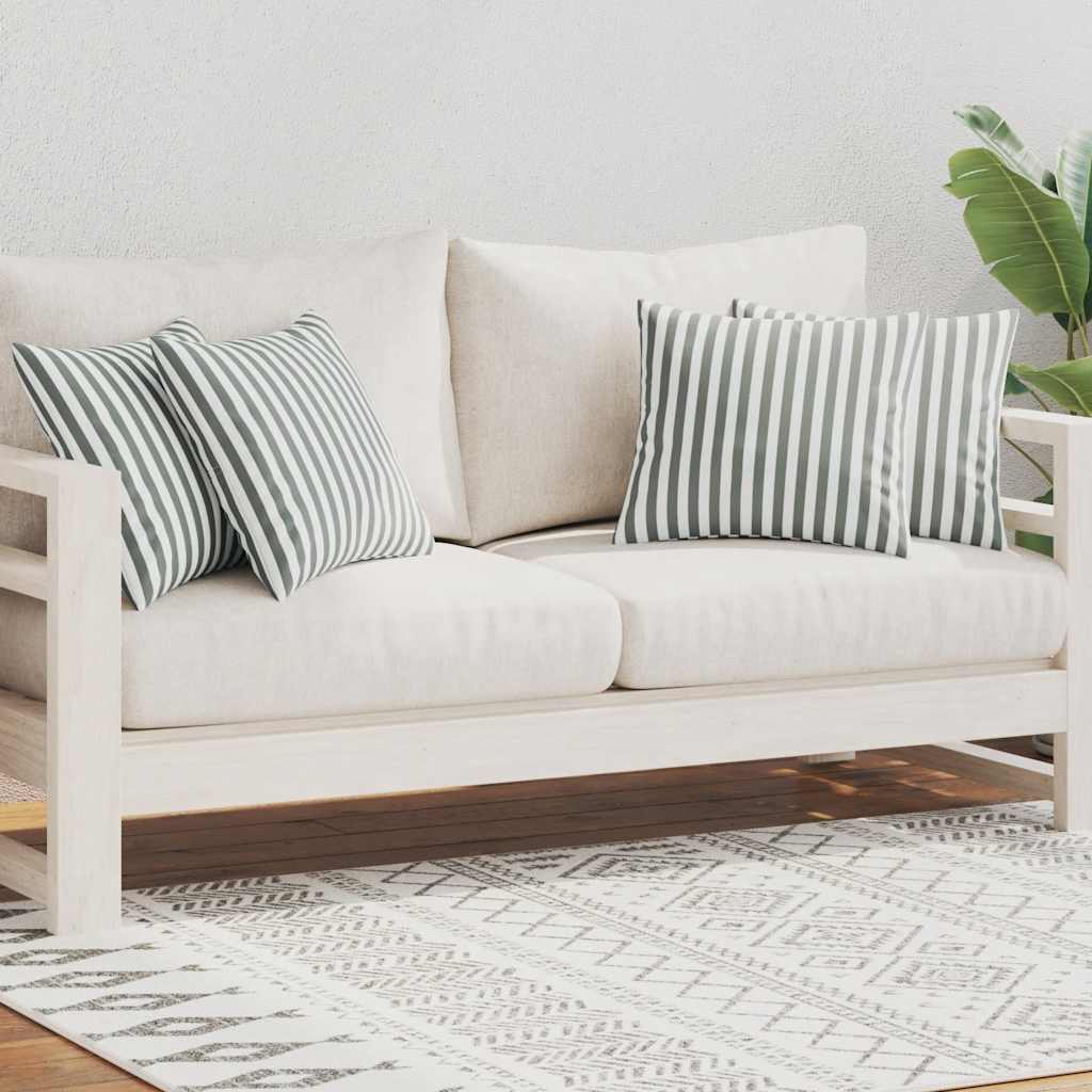 Outdoor cushions pc. stripe print gray - gray striped, 45 x 45 cm, 4 - number 2.