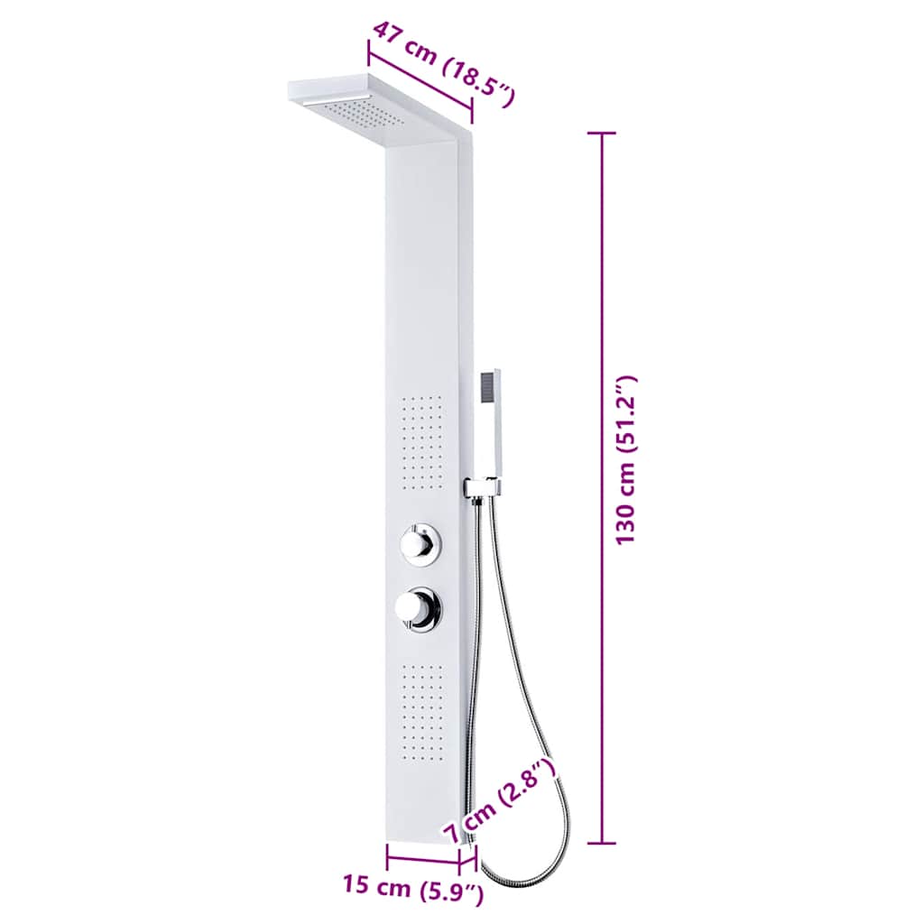 Bruserpanelsystem aluminium mat hvid - number 9.