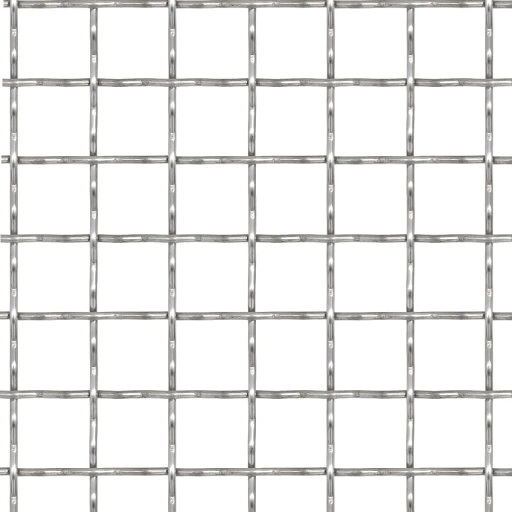 Rilled wire mesh panel rostfritt stål - silver, 50 x 50 cm, 1, 11 x 11 x 2 mm - number 2.