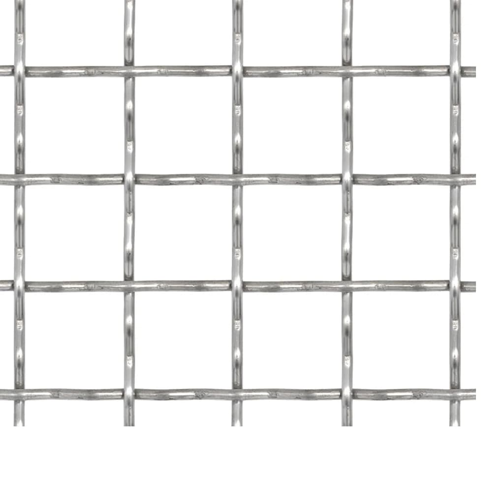 Rilled wire mesh panel rostfritt stål - silver, 50 x 50 cm, 1, 11 x 11 x 2 mm - number 3.