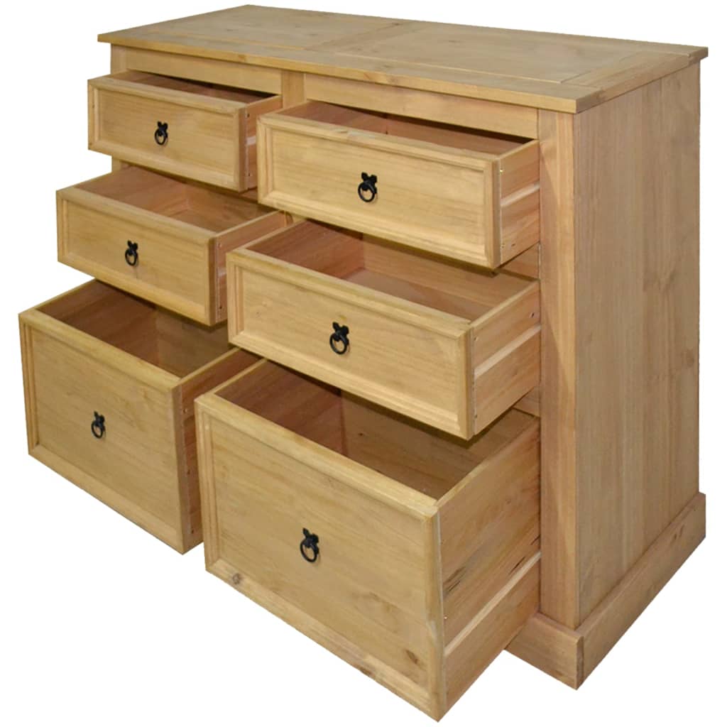 Skænk 110x43x81 cm corona-serie mexikansk fyrretræ - number 3.