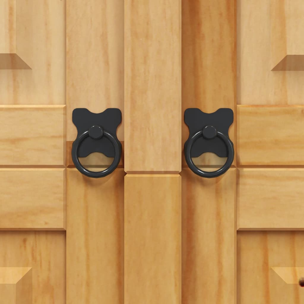 Klædeskab corona-serien 3 låger mexicansk fyrretræ - number 8.