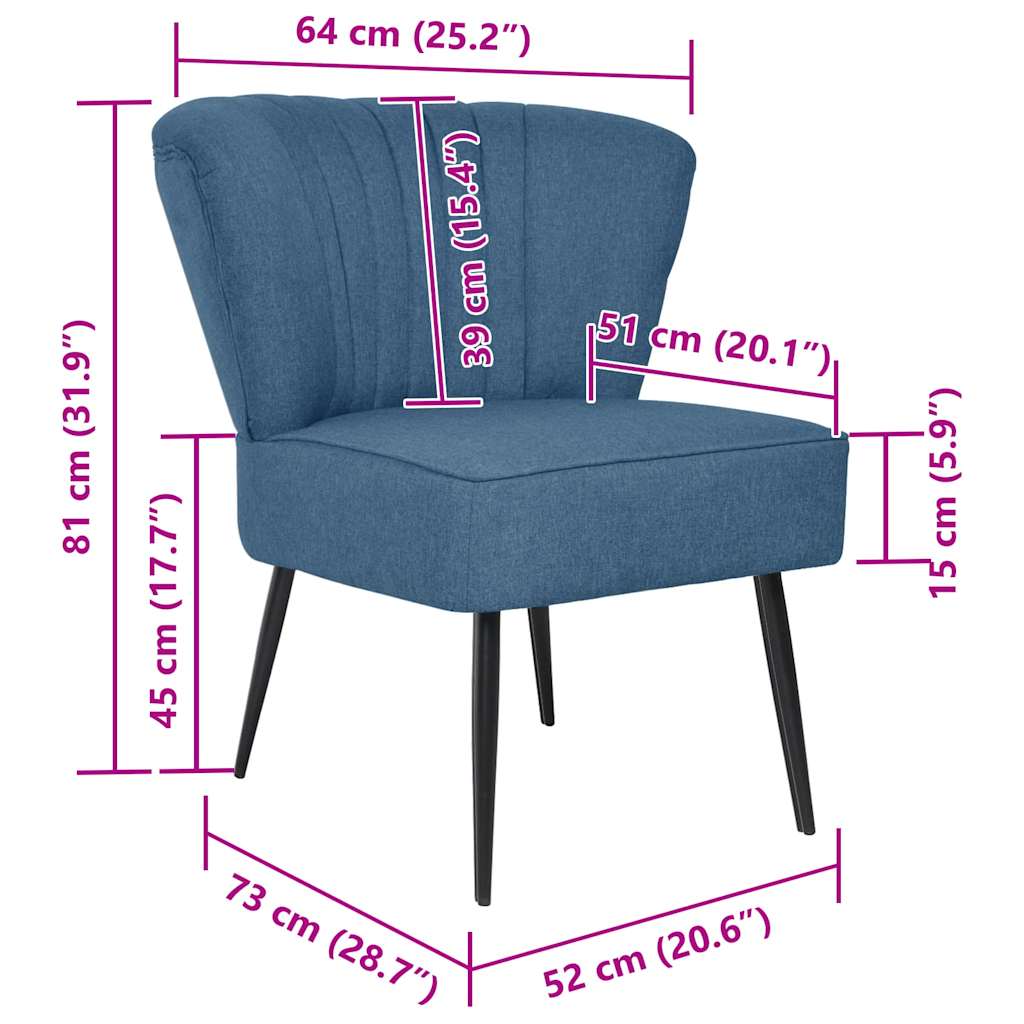 Tkanina na fotel koktajlowy - niebieska, 1 - number 6.