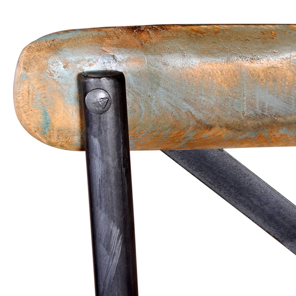 Barstol massivt genbrugstræ - number 7.